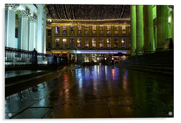 Royal Exchange Square Acrylic by Iain McGillivray