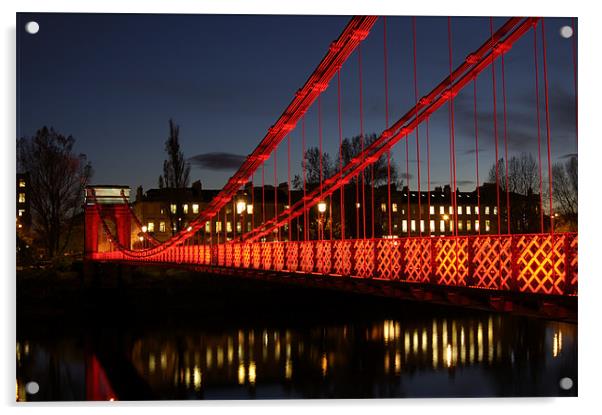 South Portland Street Bridge Acrylic by Iain McGillivray