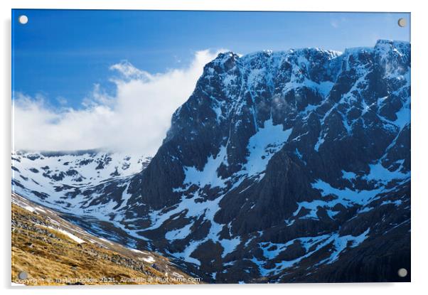 Ben Nevis, Highland, Scotland Acrylic by Justin Foulkes