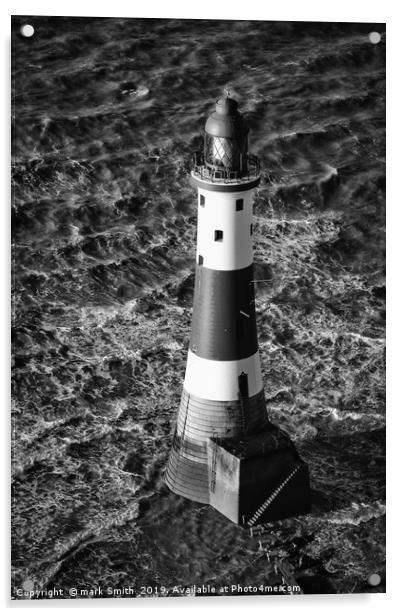 Sunlit Steps, Beachy Head Lighthouse Acrylic by mark Smith