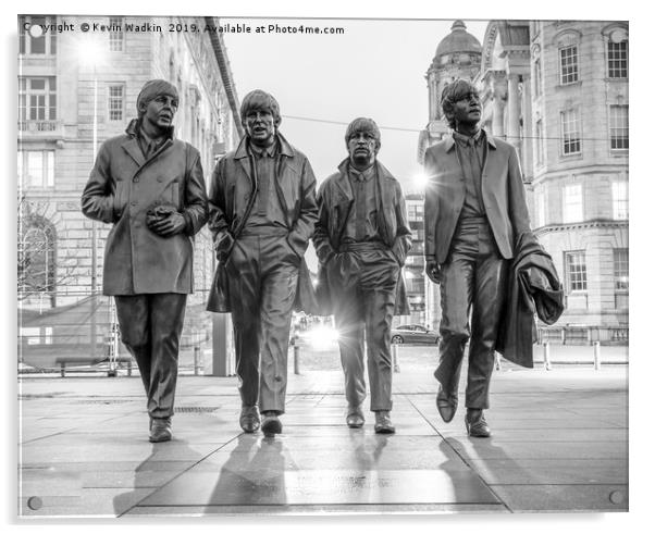 The Beatles Statue Acrylic by Kevin Wadkin