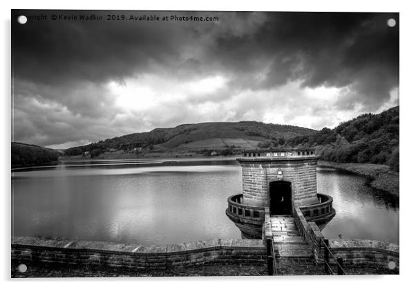 Lady bower reservoir Derbyshire  Acrylic by Kevin Wadkin