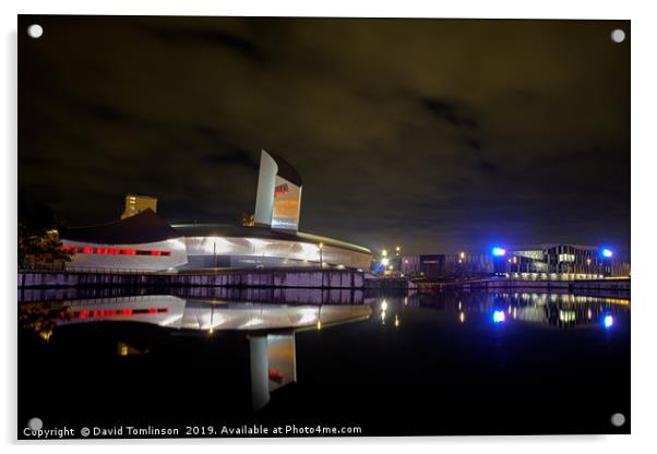 Imperial War Museum North -Reflections  Acrylic by David Tomlinson