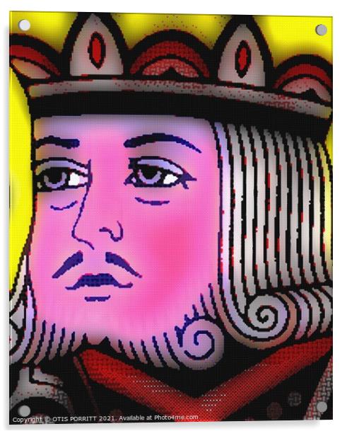 KING OF CLUBS Acrylic by OTIS PORRITT