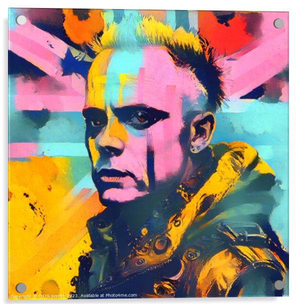 KEITH FLINT 4 POP ART Acrylic by OTIS PORRITT