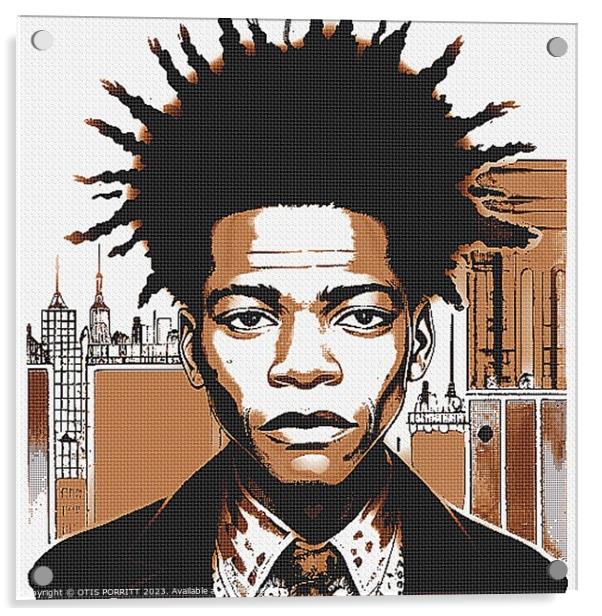 Jean-Michel Basquiat NYC 2 Acrylic by OTIS PORRITT