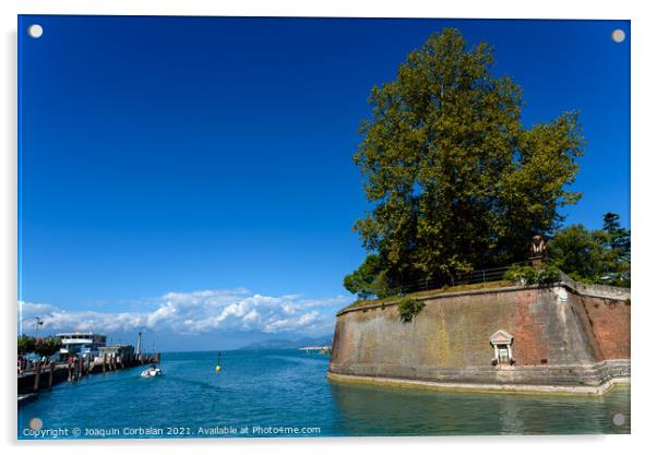 Peschiera del Garda, Italy - October 6, 2021: Entrance to the po Acrylic by Joaquin Corbalan