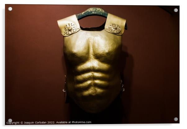 Classical sculpture showing pectoral and abdominal muscles, part Acrylic by Joaquin Corbalan
