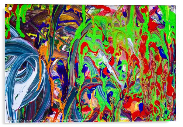 abstract painting colourful Acrylic by Joaquin Corbalan