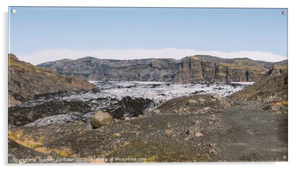 Spectacular glacier landscapes of Iceland. Acrylic by Joaquin Corbalan