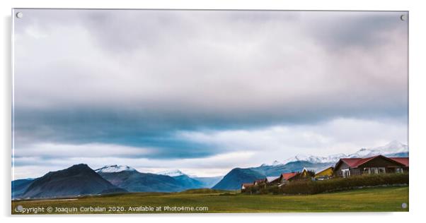 Beautiful panoramic photos of Icelandic landscapes that transmit beauty and tranquility. Acrylic by Joaquin Corbalan