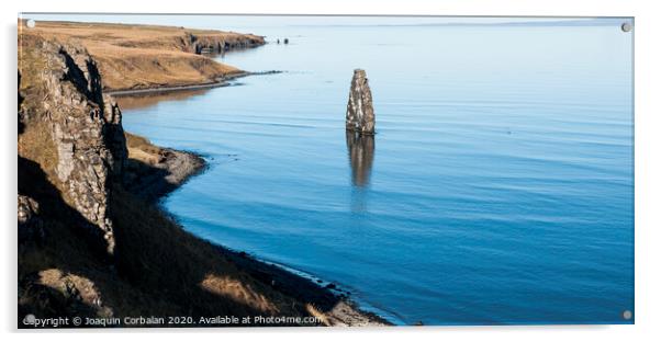 Tranquilizing images of calm seascapes for those looking for a relaxing vacation. Acrylic by Joaquin Corbalan