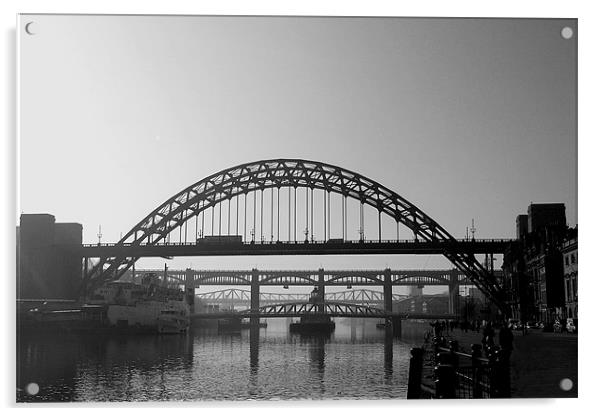 Tyne Bridges Acrylic by Simon Marshall