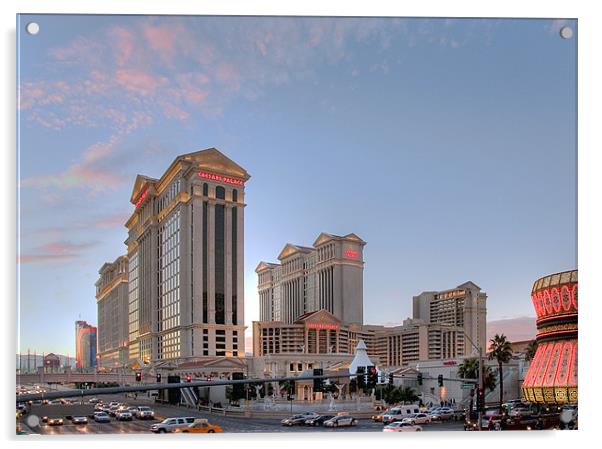 Caesar's Palace, Las Vegas Acrylic by Simon Marshall