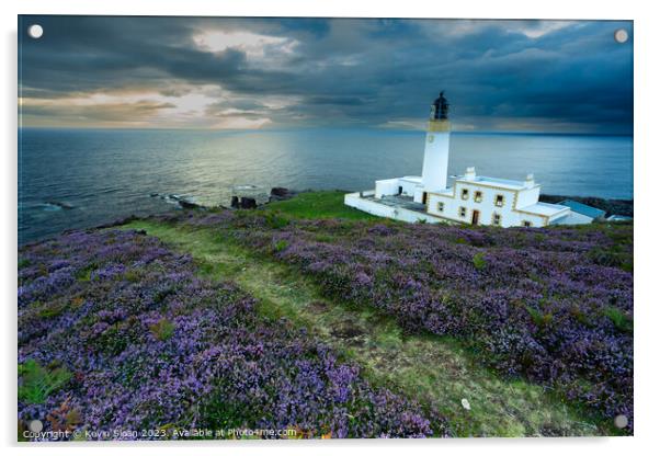 Rua Reidh Melvaig lighthouse Acrylic by Kevin Sloan