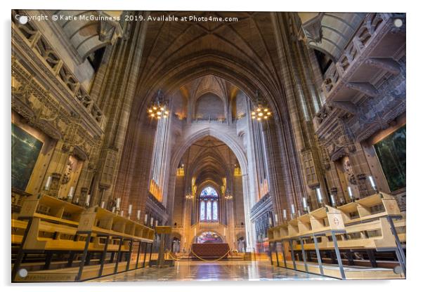 Liverpool Anglican Cathedral Acrylic by Katie McGuinness
