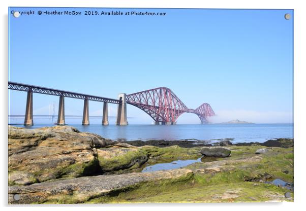 Forth Bridges at South Queensferry Acrylic by Heather McGow