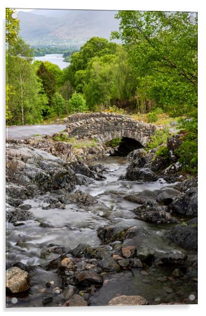 Ashness Bridge at Sunsrise Acrylic by Robbie Spencer