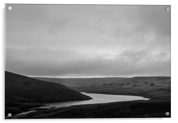 Those bleak beautiful hills Acrylic by David Wall