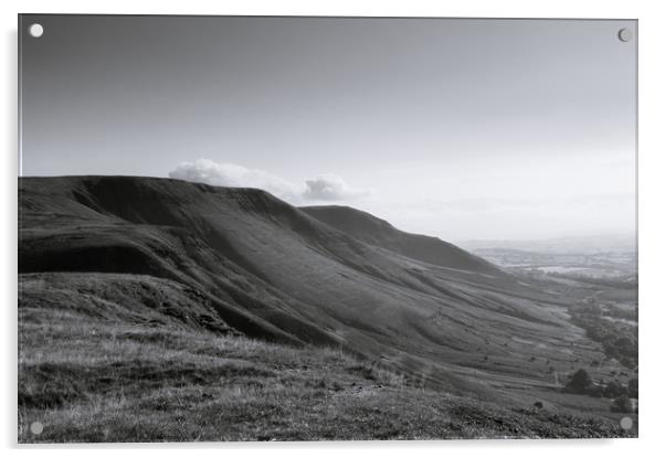 Black Mountains Acrylic by David Wall