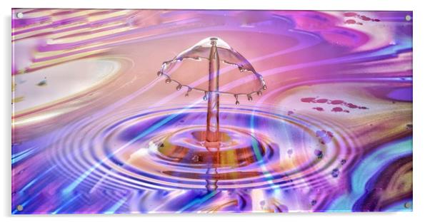 Oil splash Acrylic by Ste Walton
