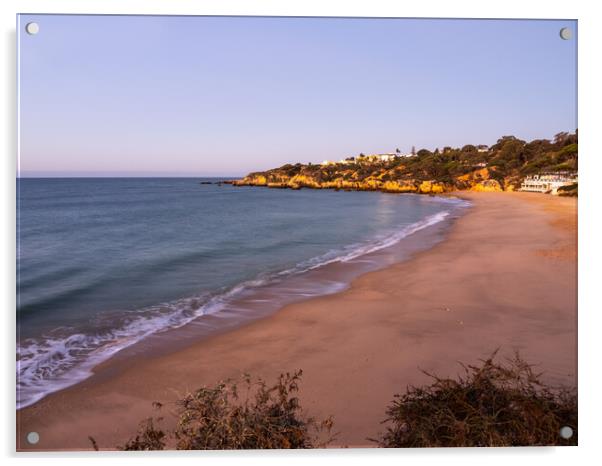 Morning sunshine at Oura Beach Acrylic by Tony Twyman