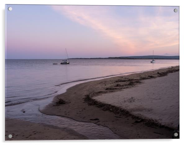 Instow Beach sunrise Acrylic by Tony Twyman
