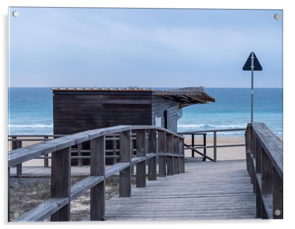 The Beach Shack Acrylic by Tony Twyman