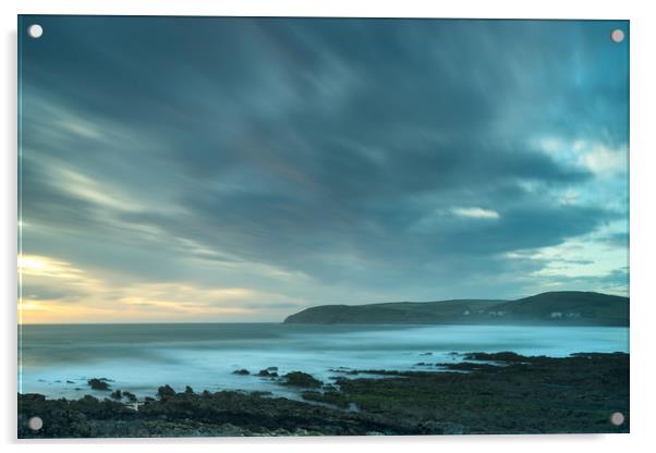 Surreal Croyde Bay in North Devon Acrylic by Tony Twyman