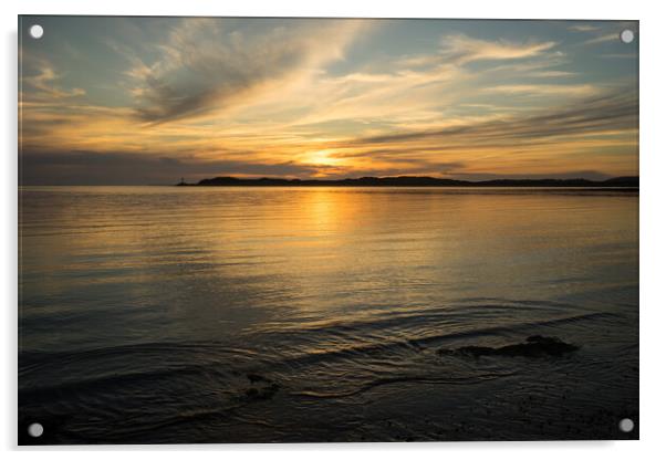 Sunset over Crow Point  Acrylic by Tony Twyman