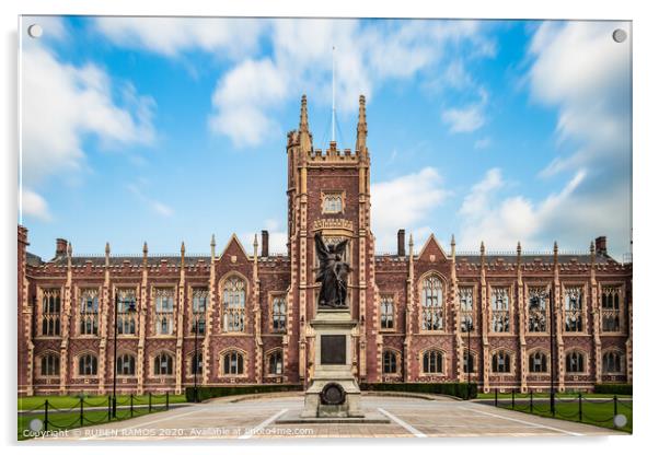 The Queen's University of Belfast, UK. Acrylic by RUBEN RAMOS