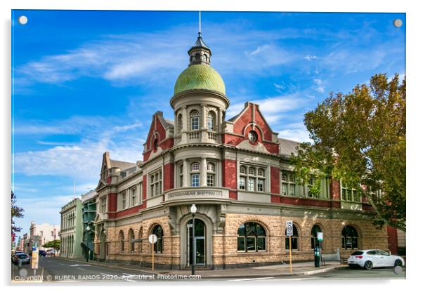 The old building in Fremantle, Australia.  Acrylic by RUBEN RAMOS
