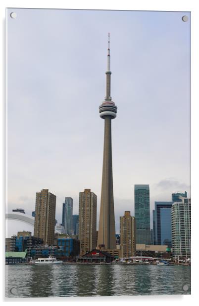 Toronto city skyline, Canada Acrylic by Joyce Nelson