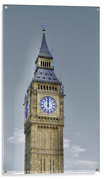 Big Ben Acrylic by Tony Williams. Photography email tony-williams53@sky.com