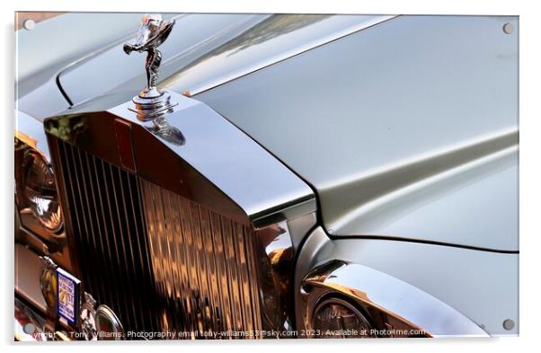 Rolls Royce Silver Shadow Acrylic by Tony Williams. Photography email tony-williams53@sky.com