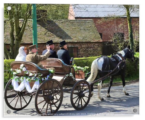 Wedding carriages 1940s Acrylic by Tony Williams. Photography email tony-williams53@sky.com