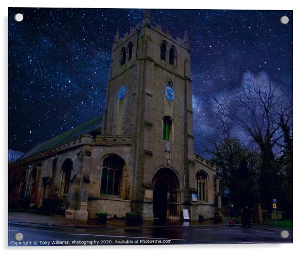 St Thomas A Becket Acrylic by Tony Williams. Photography email tony-williams53@sky.com