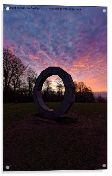 Sunset at Heaven's Gate Longleat portrait ring Acrylic by Duncan Savidge