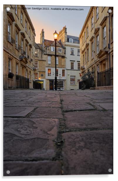 North Parade Passage street level portrait  Acrylic by Duncan Savidge