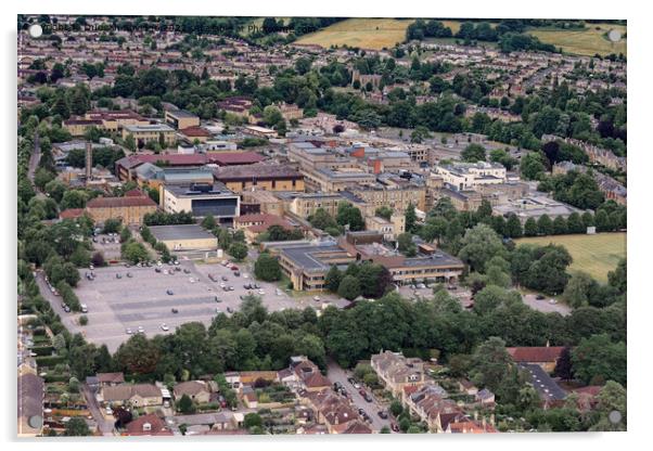 RUH Bath from the air Acrylic by Duncan Savidge