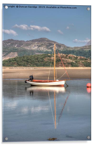 North Wales sailing boat 'duncan' Acrylic by Duncan Savidge