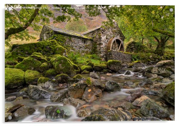 The Old Corn Mill Acrylic by Michael Tonge