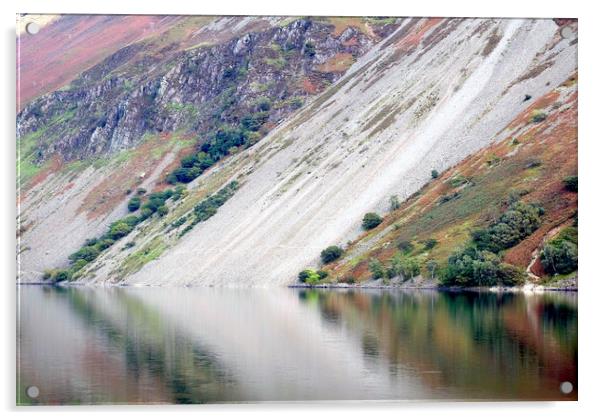 Lake Wastwater, Cumbria Acrylic by John Robertson