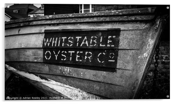 Whitstable Oyster Co. Acrylic by Adrian Rowley