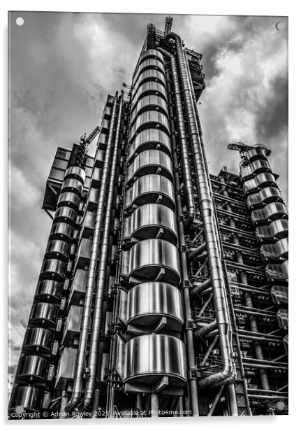 Lloyd's building Acrylic by Adrian Rowley