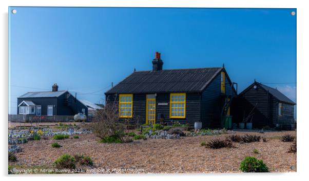 Prospect Cottage Dungeness Acrylic by Adrian Rowley