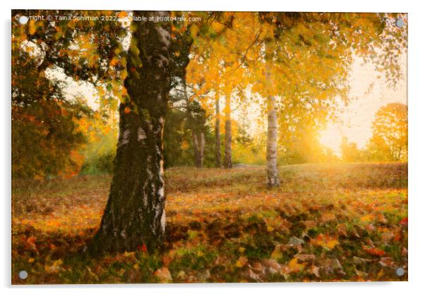 Autumn Impressions 1 Acrylic by Taina Sohlman