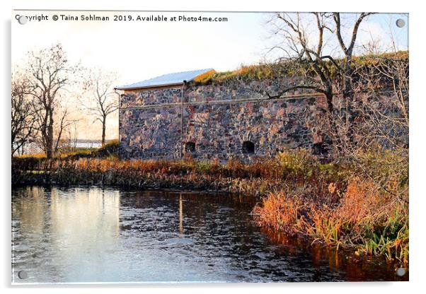 Suomenlinna Fortifications by Frozen Pond Digital  Acrylic by Taina Sohlman