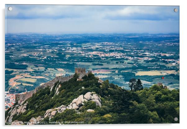 Moorish Castle (Castelo dos Mouros), Sintra, Lisbon, Portugal Acrylic by Mehul Patel