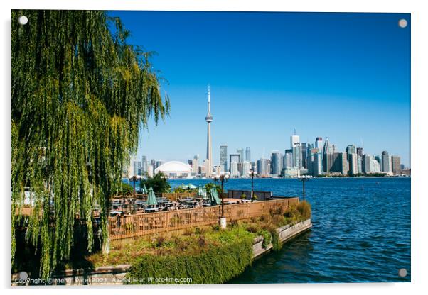 Toronto skyline from Toronto Island Acrylic by Mehul Patel